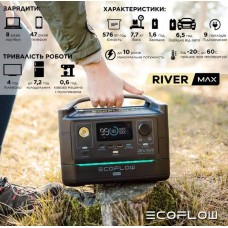 Зарядная станция EcoFlow RIVER Max (576 Вт·ч)