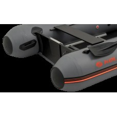 Колібрі КМ-360ДСЛ (Kolibri KM-360DSL) темно-сірий моторний кільовий надувний човен + фанерний пайол