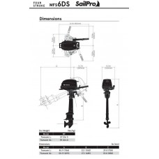 Човновий двигун Tohatsu MFS6D SUL Sail Pro