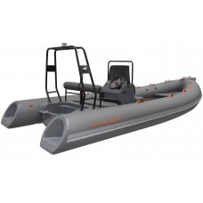 Надувний човен RIB Kolibri Wing Ultra W500UT, світло-сірий