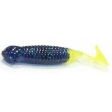 Силикон Big Bite Baits Paddle Tail Grub 2.5" Junebug/Chart 10 шт (1838.01.23)