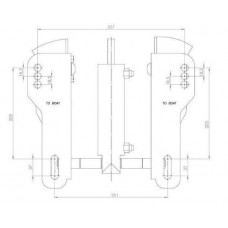 Гидравлический лифт для подвесного лодочного мотора Stronger (HL 1000)
