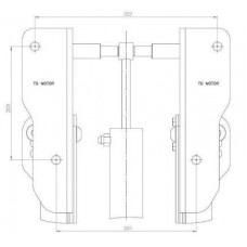 Гидравлический лифт для подвесного лодочного мотора Stronger (HL 1000)