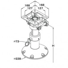 Основание для сиденья AquaL 30-40 см с регулируемой высотой 184712