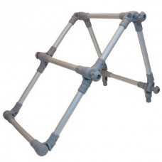 Лестница складная FASTEN из алюминиевой трубы 22 мм черной (Fl022)