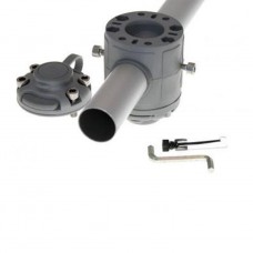 Замки и монтажная площадка FASTEN для установки на трубу 30, 32 мм, серая (FMr232)