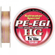 Шнур Sunline PE EGI HG 120 m 0.171 mm 7.5 kg