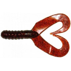 Силикон Big Bite Baits Twin Tail Grub 2" Motor Oil Fire 10 шт