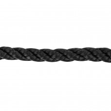 Веревка Polyester 3 strand rope 10 мм 30 м черная