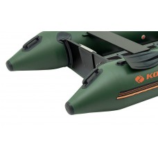 Колібрі КМ-330Д (Kolibri KM-330D Профі) зелений моторний кільовий надувний човен + алюмінієвий пайол
