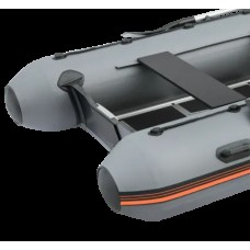 Колібрі КМ-400ДСЛ (Kolibri KM-400DSL) темно-сірий моторний кільовий надувний човен + алюмінієвий пайол