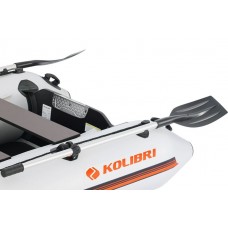 Колібрі КМ-245Д (Kolibri KM-245D Профі) світло-сірий моторний кільовий надувний човен + слань-книжка