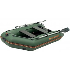 Колібрі КМ-245Д (Kolibri KM-245D Профі) зелений моторний кільовий надувний човен + слань-книжка