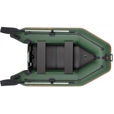 Колібрі КМ-245Д (Kolibri KM-245D Профі) зелений моторний кільовий надувний човен + слань-книжка