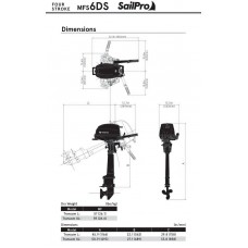 Лодочный мотор Tohatsu MFS6D SUL Sail Pro