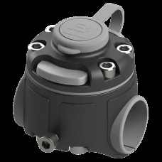 Замок и монтажная площадка FASTEN для установки на трубу 30, 32 мм, черно-серая (FMr132)