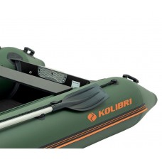 Колібрі КМ-360Д (Kolibri KM-360D Профі) зелений моторний кільовий надувний човен + алюмінієвий пайол