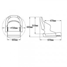 Кресло Eastsun H52 система flip-up 184152-5013