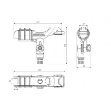 Держатель удилища FASTEN, черно-серый (Ht213)