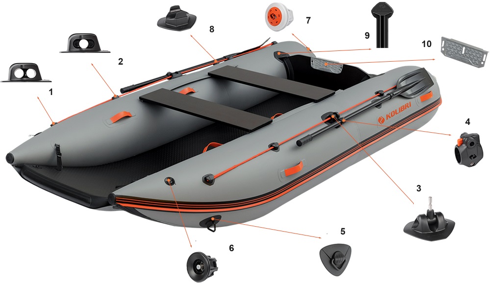 Accesorios para catamarán Kolibri Sea Cat (KM-340SM)
