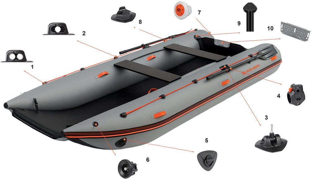 Accessoires pour catamaran Kolibri Sea Cat (KM-420SM)