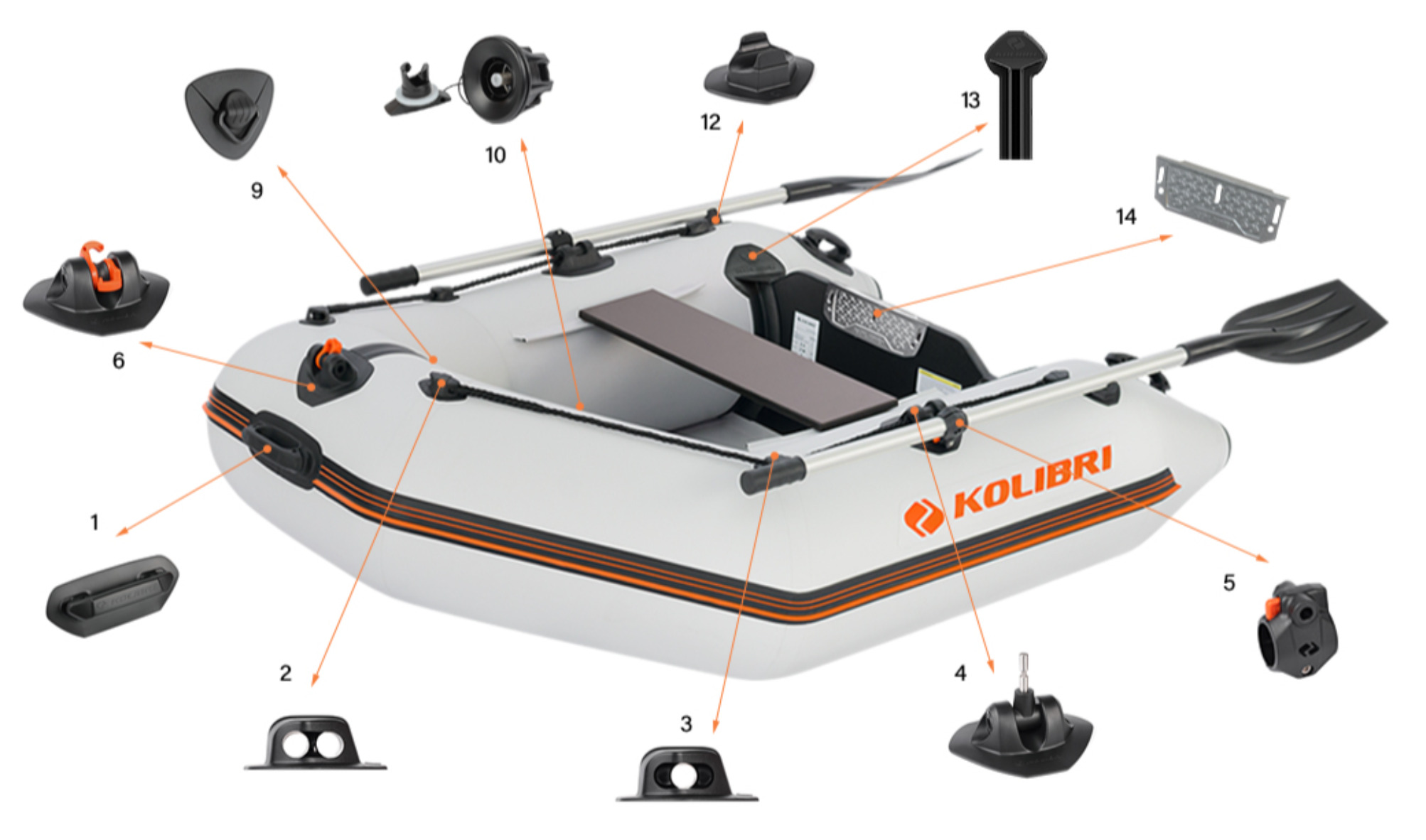 Фурнітура човна Kolibri КМ-200